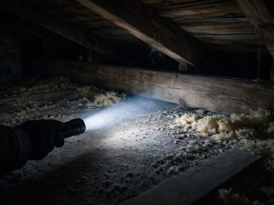 animal qui court la nuit dans le plafond