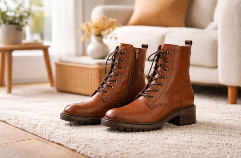 bottes pour femmes avec lacets