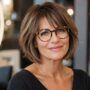 coupe de cheveux femme 50 ans avec lunettes