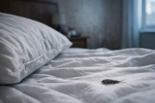 poisson d'argent dans le lit