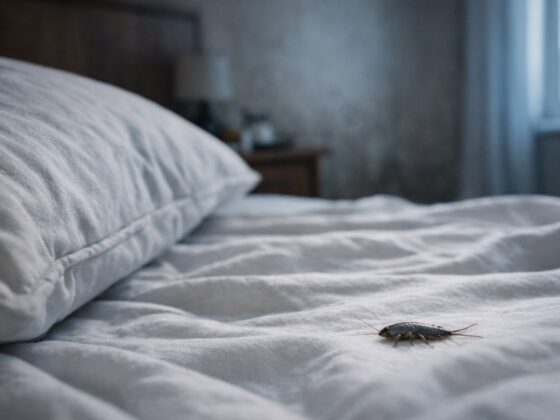 poisson d'argent dans le lit